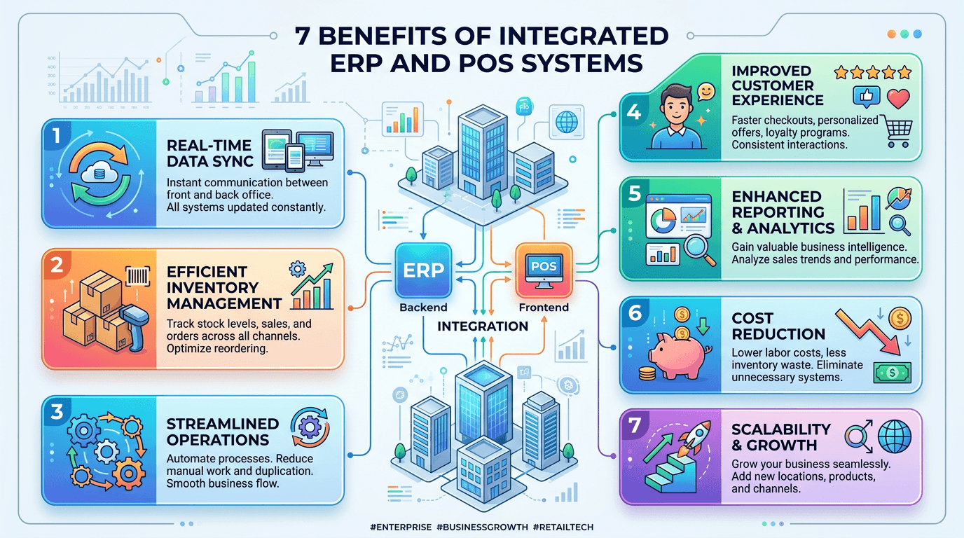 7 Benefits of Integrated ERP and POS Systems