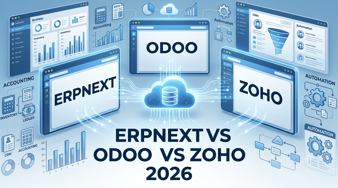 ERPNext vs Odoo vs Zoho: Which Cloud ERP is Best? (2026)