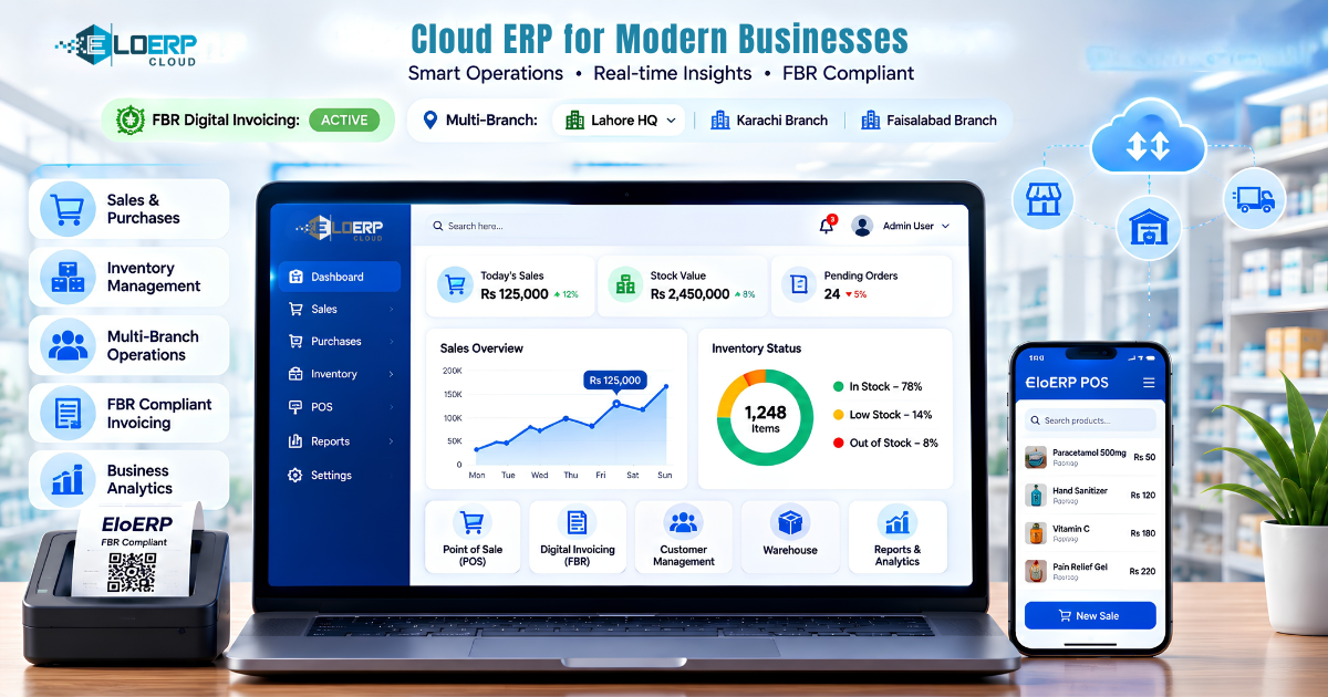 Cloud ERP Software Pakistan: FBR + POS Built-In — Complete 2026 Guide