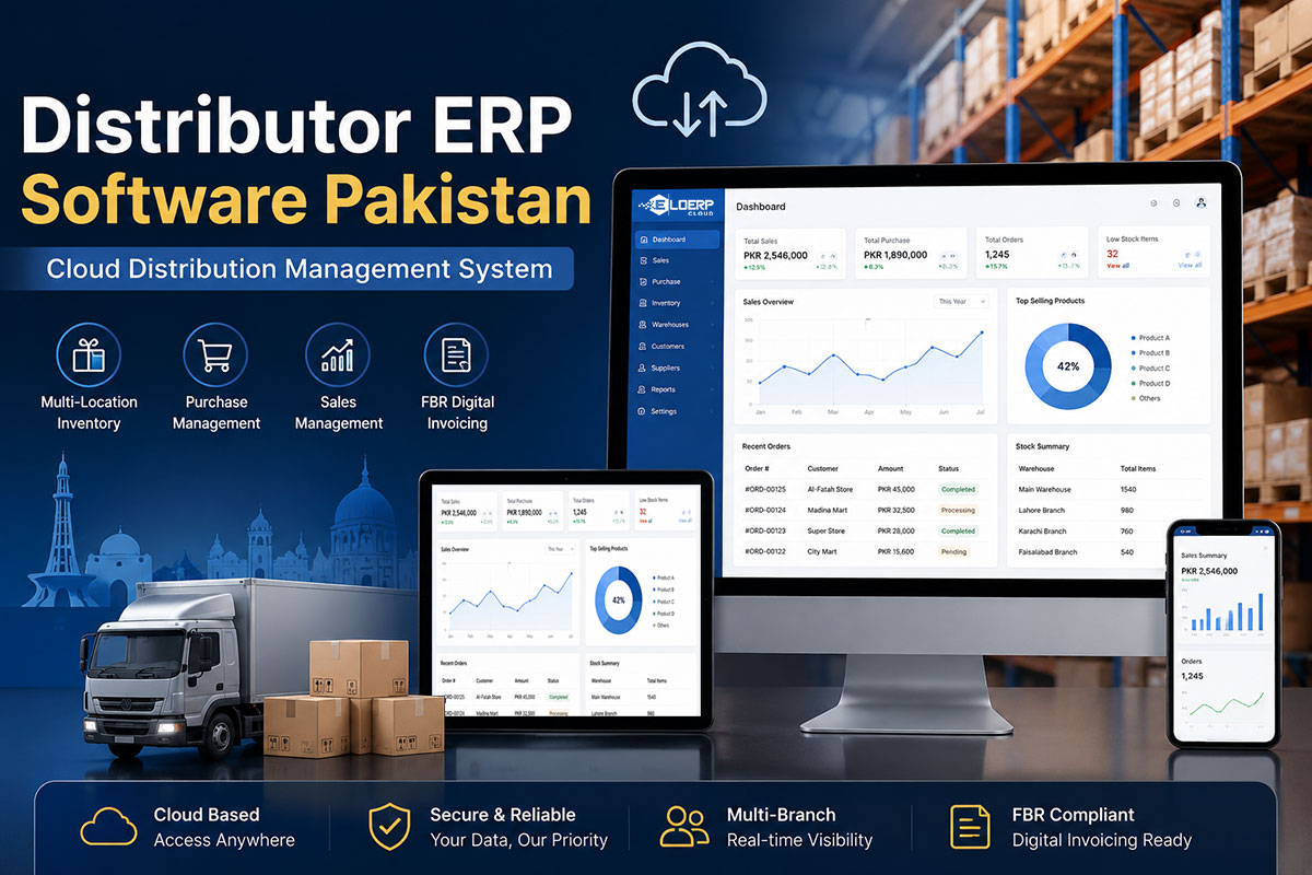 Distributor ERP Software Pakistan – Cloud Distribution Management System