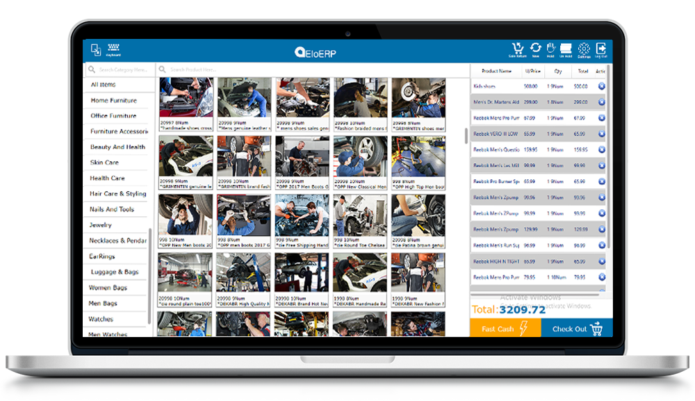 Point of sale solution for auto repair store, POS for auto repair store, auto repair Store Point of Sale System, auto repair Store POS Software